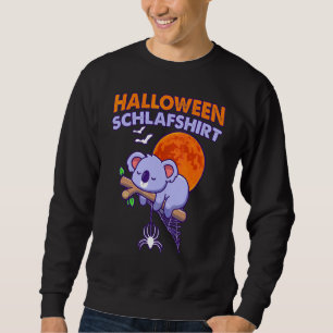 Halloween Sleep Koala Bear In German Sweatshirt