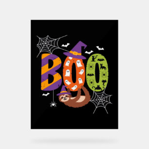 Halloween Sloth Boo Lazy Essential T-Shirt Acrylic Sign