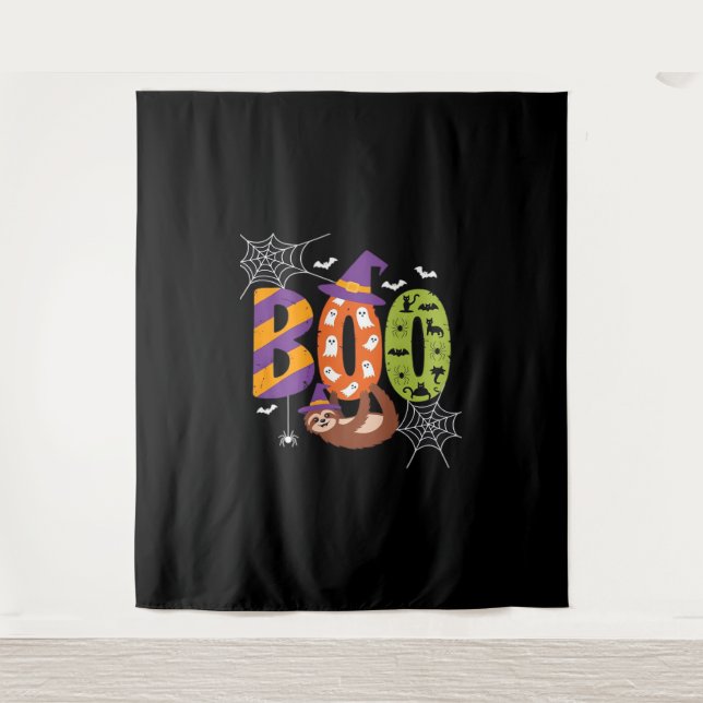 Halloween Sloth Boo Lazy Essential T-Shirt Tapestry (Front)