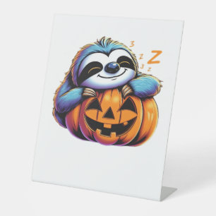 Halloween Sloth Lover Costume Essential T-Shirt Pedestal Sign