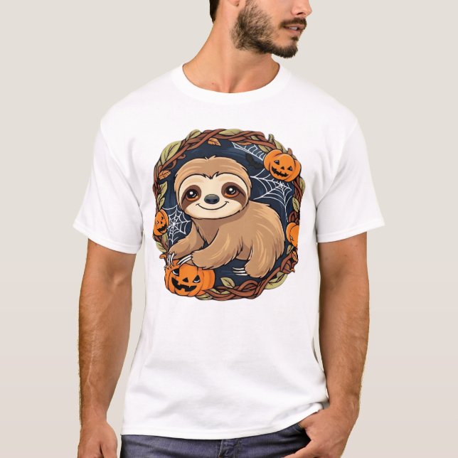 Halloween, Sloth, October 31st, Thanksgiving Class T-Shirt (Front)