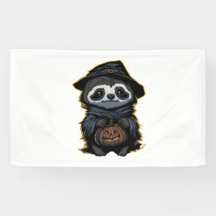 Halloween sloth Oversized T-Shirt Banner