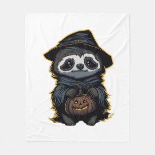 Halloween sloth Oversized T-Shirt Fleece Blanket