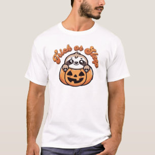 Halloween Sloth Trick or Sleep Cute Sloth Pumpkin T-Shirt