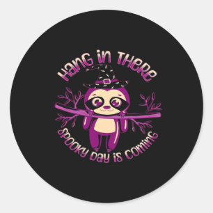 Halloween Sloth (ver.1) Classic T-Shirt Classic Round Sticker
