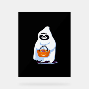 Halloween Slothful Design, This is my Human Costum Acrylic Sign