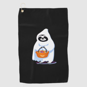 Halloween Slothful Design, This is my Human Costum Golf Towel