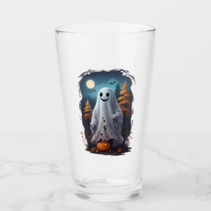 Halloween - Smiling Ghost Glass