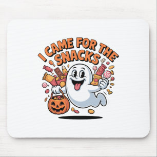 Halloween Snacks Ghost Funny Trick-or-treat Candy  Mouse Pad