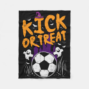 Halloween Soccer Kick Or Treat Football Costume Bo Fleece Blanket