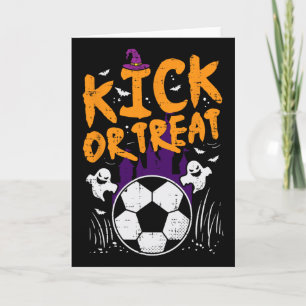 Halloween Soccer Kick Or Treat Footbyll Costume Bo Card