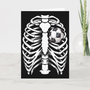 Halloween Soccer Xray Skeleton Costume For Men Wom Card