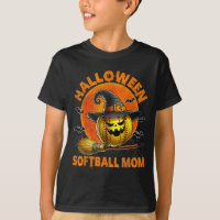 Halloween Softball Mum Spooky Halloween Pumpkin So
