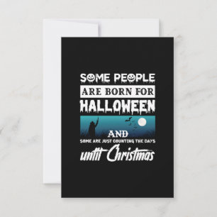 Halloween Some People Are Born For Halloween RSVP Card