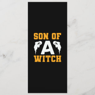 Halloween Son Of A Witch Birthday Menu