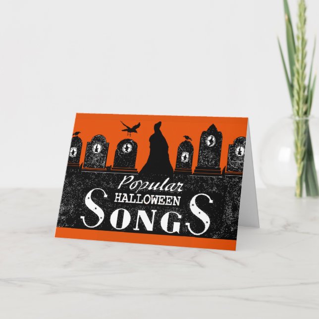 Halloween Songs Card (Front)