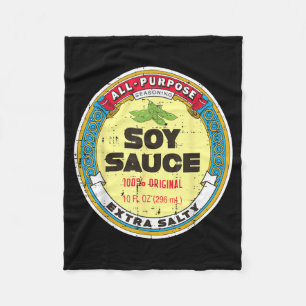Halloween Soy Sauce Funny Group Food Costume Women Fleece Blanket