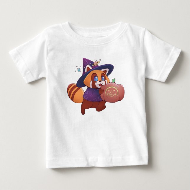 Halloween Space Panda Baby T-Shirt (Front)