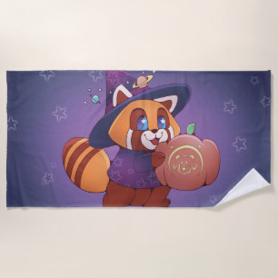 Halloween Space Panda Beach Towel