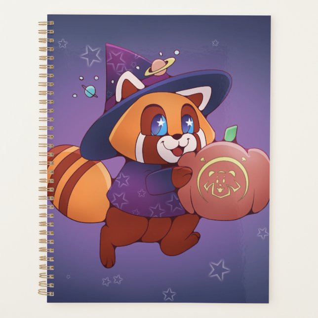 Halloween Space Panda Planner (Front)