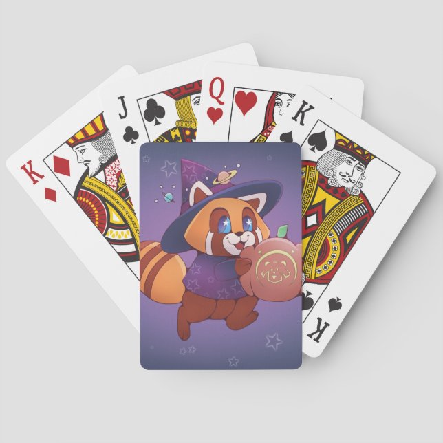 Halloween Space Panda Playing Cards (Back)