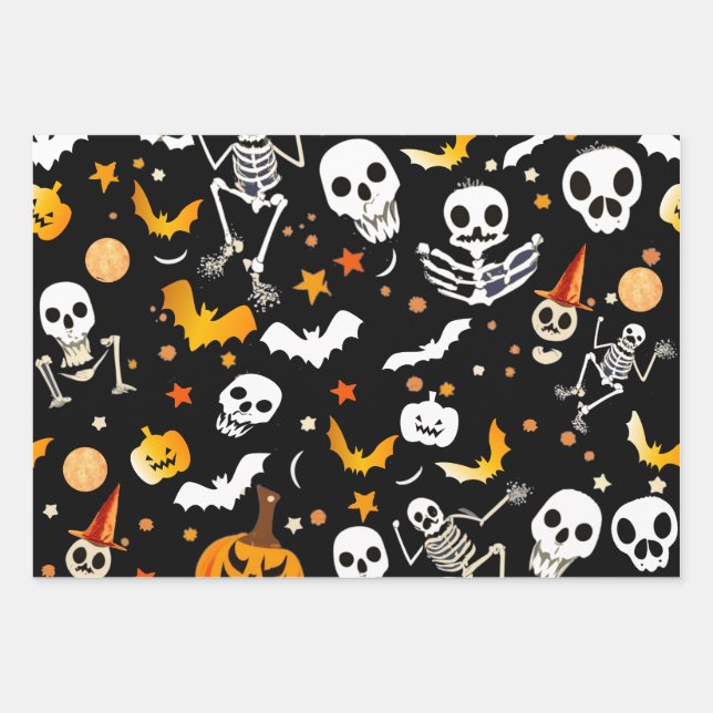 Halloween Special Wrapping Paper Sheet (Front)