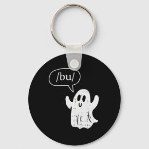 Halloween Speech Therapy Ghost Bu Boo Slp Costume Key Ring