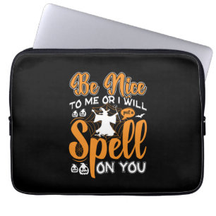 Halloween Spell On You Birthday Laptop Sleeve
