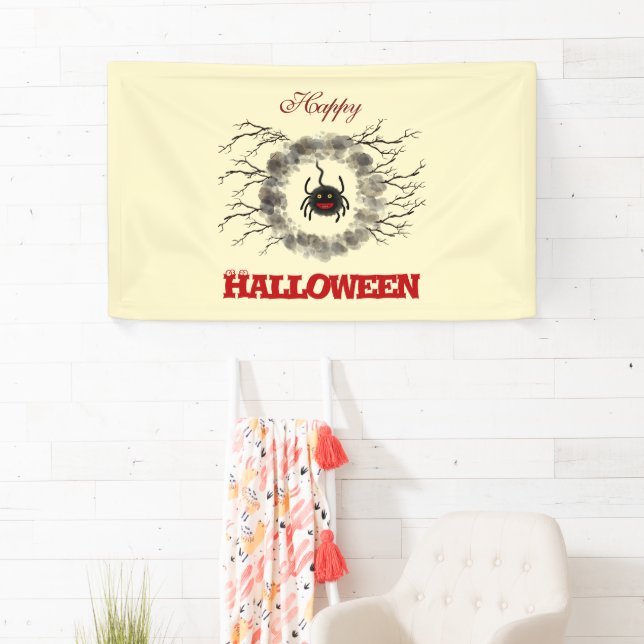 Halloween spider banner (Insitu)