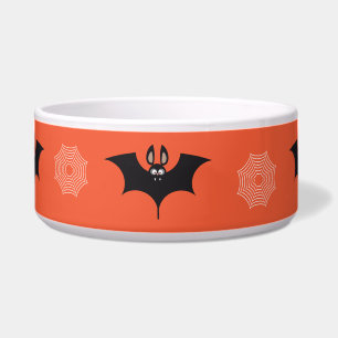 Halloween spider, bat & cobweb pattern