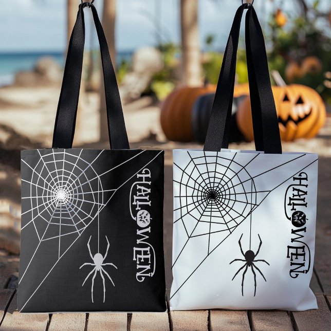 Halloween Spider Black and White Bag (Creator Uploaded)