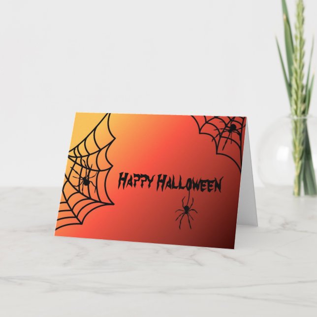Halloween Spider Card (Front)