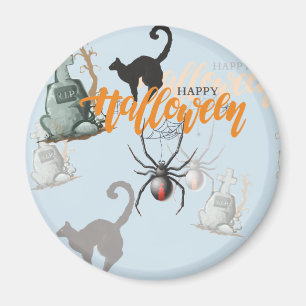 Halloween Spider Grave Magnet