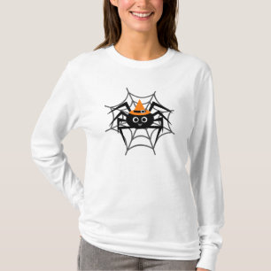 Halloween Spider in Web Tshirts and Gifts