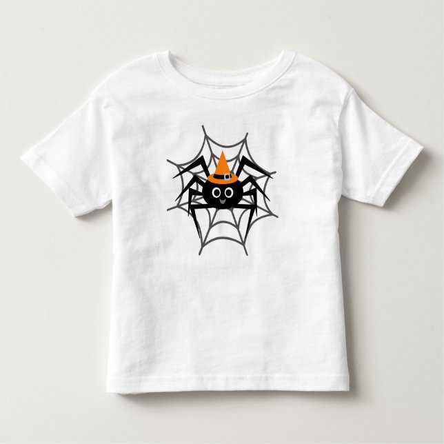 Halloween Spider in Web Tshirts and Gifts (Front)