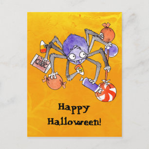 Halloween Spider Postcard