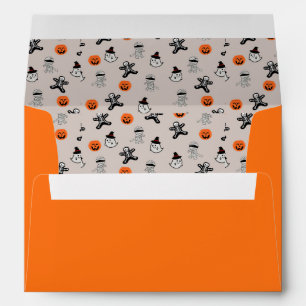 Halloween Spider Pumpkin Ghost Skull Envelope