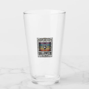 Halloween Spider Scary Retro Engraving Rainbow Web Glass