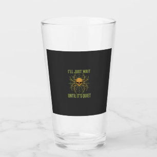 Halloween Spider Skull Quiet Glass