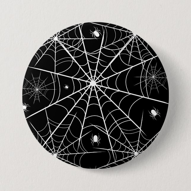 Halloween Spider Web 7.5 Cm Round Badge (Front)