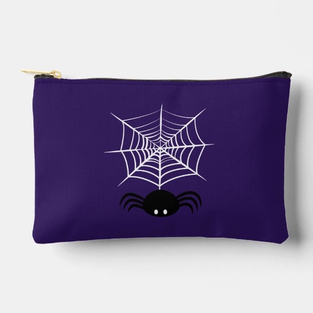 Halloween Spider Web  Accessory Pouch (Front)
