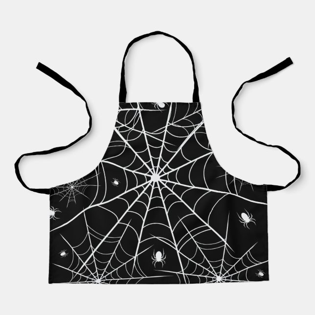Halloween Spider Web Apron (Front)