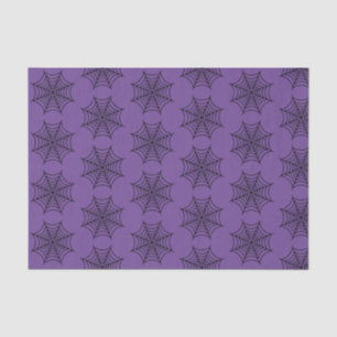 Halloween Spider Web Black Purple Goth Spooky Tissue Paper