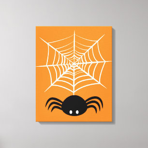 Halloween Spider Web  Canvas Print
