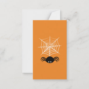 Halloween Spider Web Card