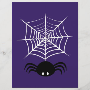 Halloween Spider Web Custom Letterhead