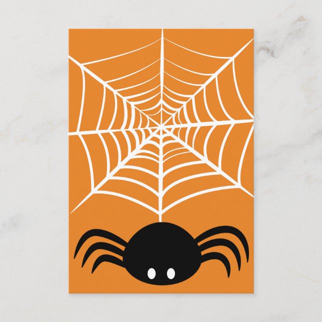 Halloween Spider Web Enclosure Card (Front)