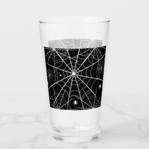 Halloween Spider Web Glass