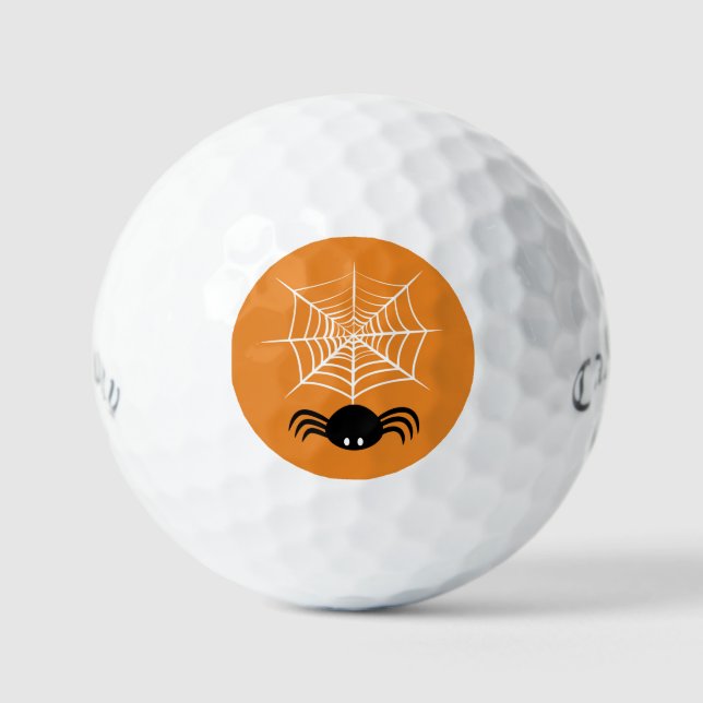 Halloween Spider Web  Golf Balls (Front)