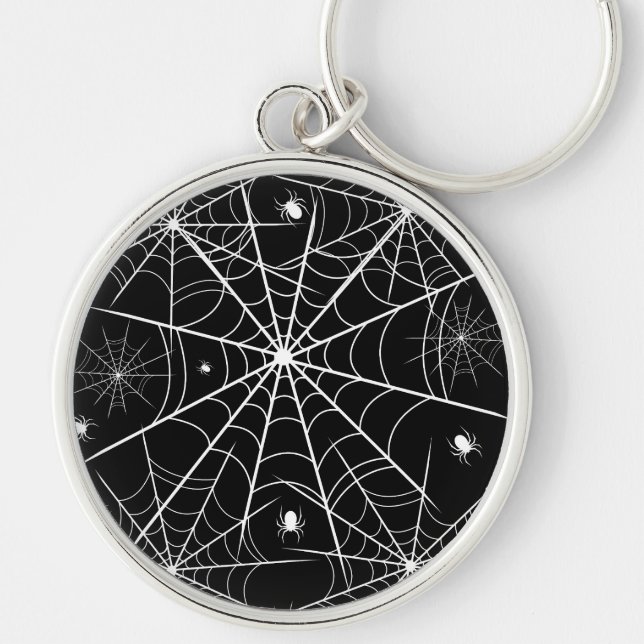 Halloween Spider Web Key Ring (Front)